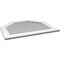 Ekena Millwork Octagonal Top Surface Mount PVC Gable Vent w/ 3-1/2"W x 1"P Standard Frame, 34"W x 28"H GVPOT34X2801SN - alternate 4